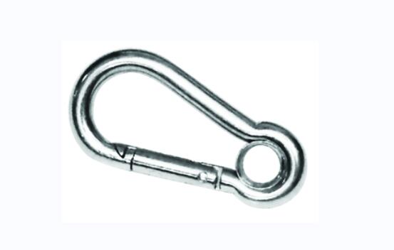 Snap Hook with Eye in Stainless Steel