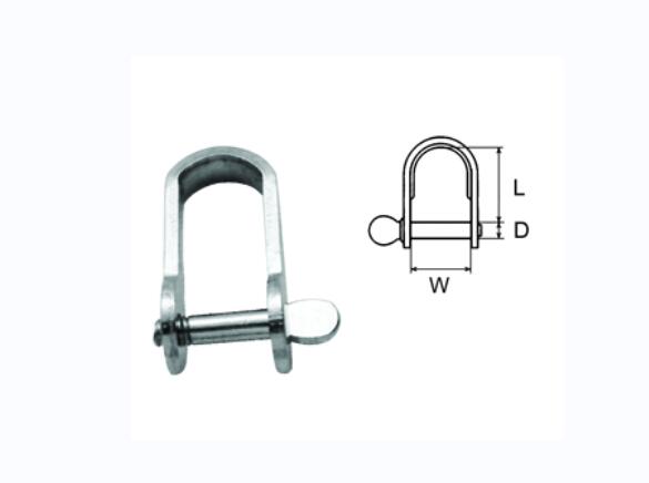 Flat Shackles Stamped D Model - Buy Flat Shackles, boat Flat Shackles ...